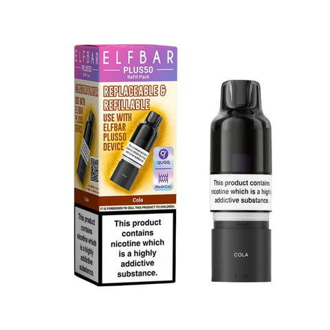Elf Bar Plus 50 Refill Pods - Vaperdeals