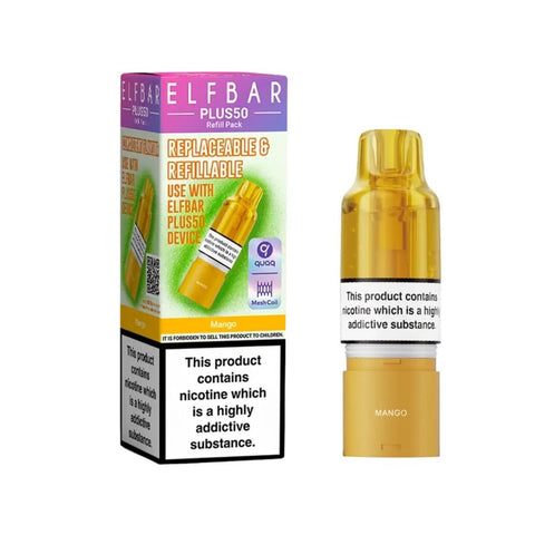 Elf Bar Plus 50 Refill Pods - Vaperdeals