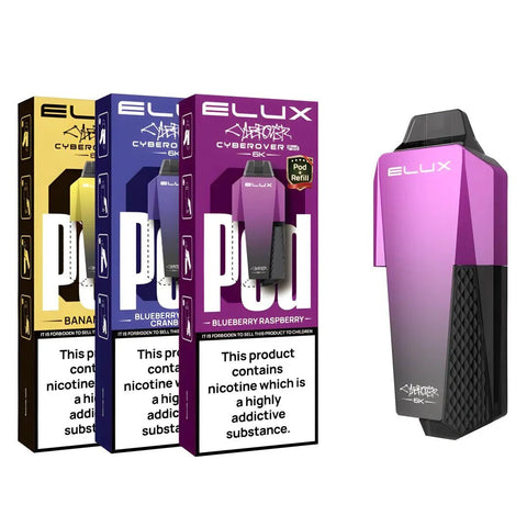 Elux Cyberover 6K Replacement Pods - Vaperdeals