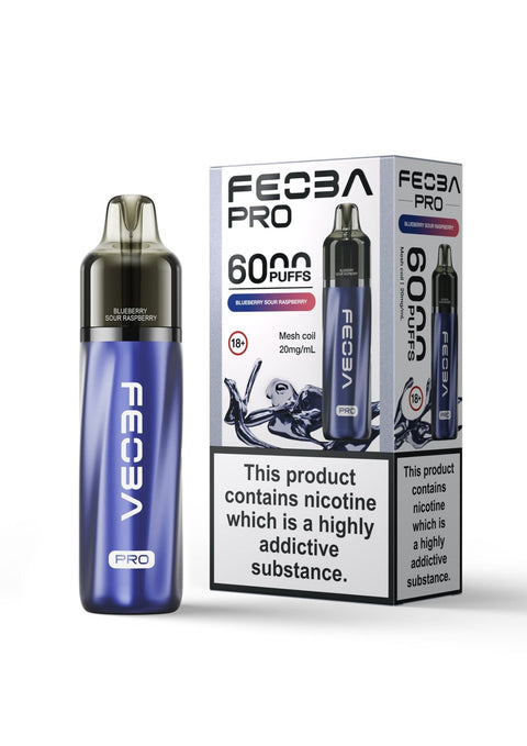 Feoba Pro 6000+ Prefilled Pod Vape Box of 5 - Vaperdeals