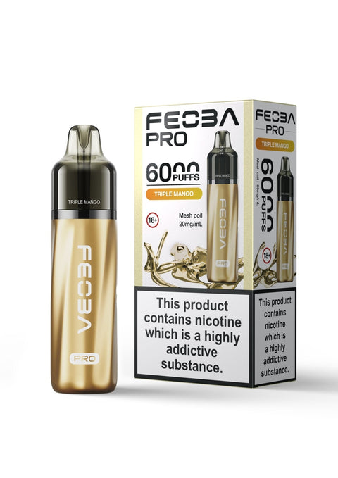 Feoba Pro 6000+ Prefilled Pod Vape Box of 5 - Vaperdeals