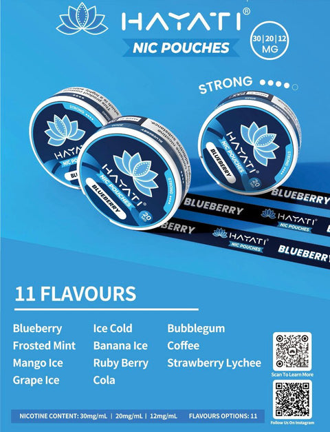 Hayati Nicotine Pouches Pack of 10 - Vaperdeals
