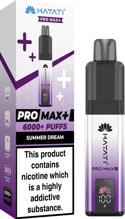 Hayati Pro Max+ 6000 Prefilled Pod Vape Kit - Box of 5 - Vaperdeals