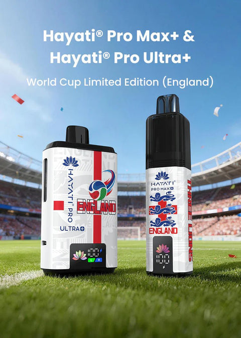 Hayati Pro Max Plus World Cup Edition (ENGLAND) | 5Packs - Vaperdeals