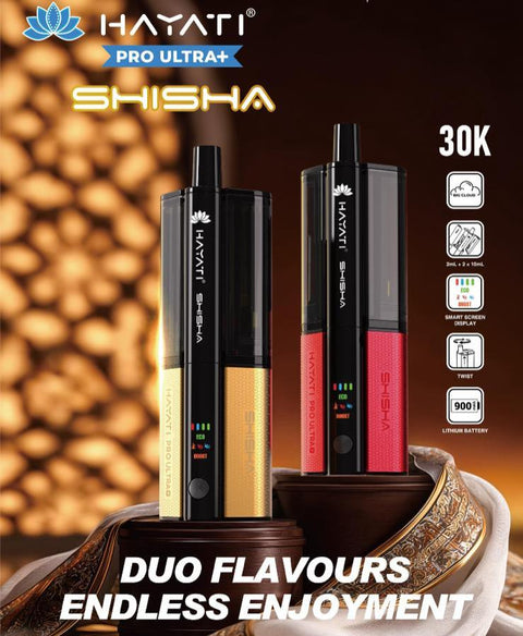Hayati Pro Ultra Plus Shisha 30k Prefilled Pods Box of 5 - Vaperdeals