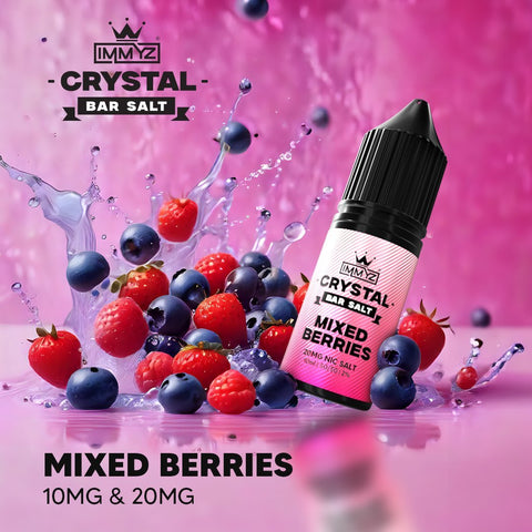 IMMYZ Crystal Bar Nic Salt 10ml E-liquid Pack of 10 - Vaperdeals