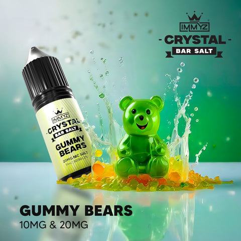 IMMYZ Crystal Bar Nic Salt 10ml E-liquid Pack of 10 - Vaperdeals