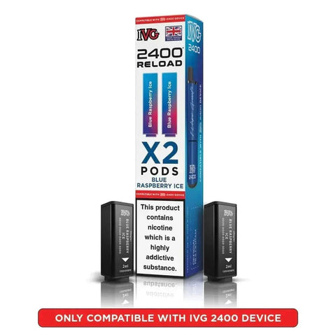 IVG 2400 Reload 4 in 1 Prefilled Pods Box of 5 - Vaperdeals