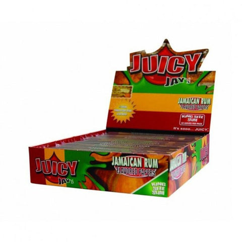 Juicy Jay's King Size Slim Jamaican Rum Rolling Papers - 32 Leaves - Vaperdeals