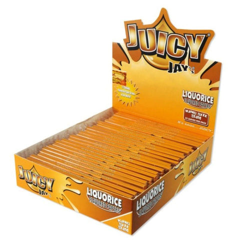 Juicy Jay's King Size Slim Liquorice Rolling Papers - 32 Leaves - Vaperdeals
