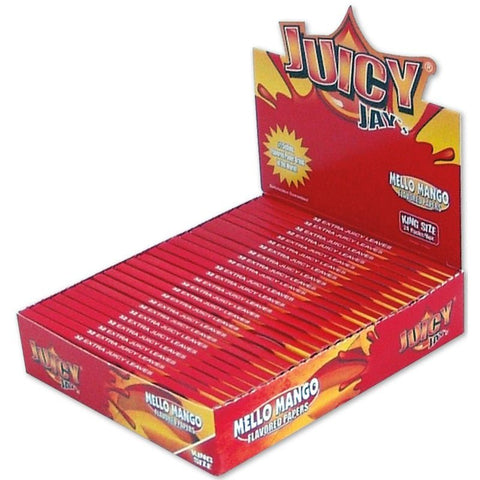 Juicy Jay's King Size Slim Melo Mango Rolling Papers - 32 Leaves - Vaperdeals