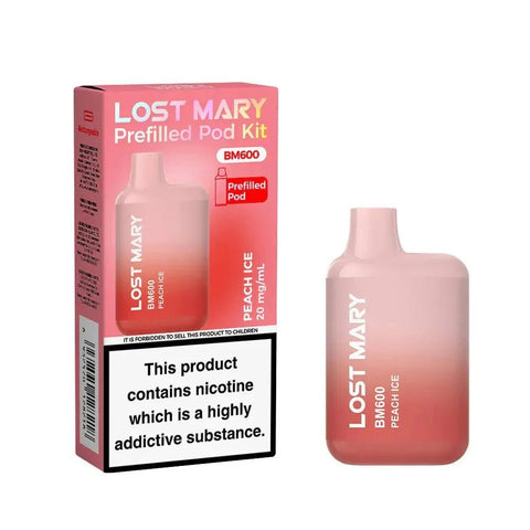 Lost Mary BM600 Prefilled Pod Vape Kit Box of 10 - Vaperdeals