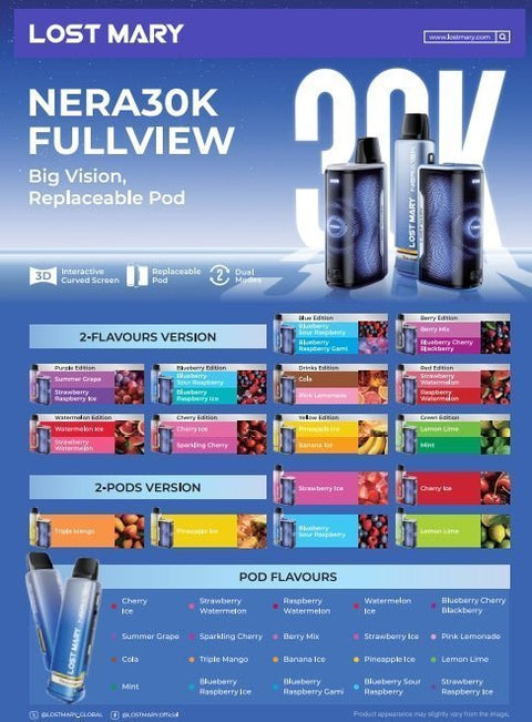 Lost Mary Nera 30K Replacement Pods - Vaperdeals