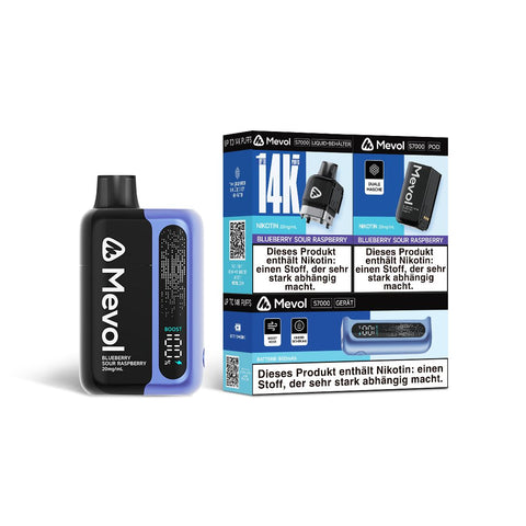 Mevol S7000 Prefilled Pod Kit - 14k Puffs Box of 5 - Vaperdeals