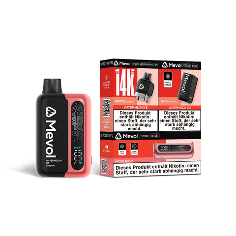 Mevol S7000 Prefilled Pod Kit - 14k Puffs Box of 5 - Vaperdeals