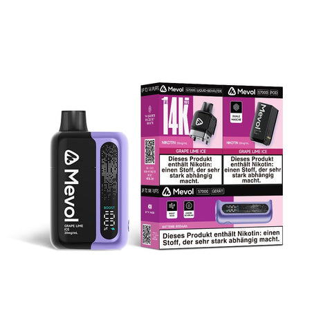 Mevol S7000 Prefilled Pod Kit - 14k Puffs Box of 5 - Vaperdeals