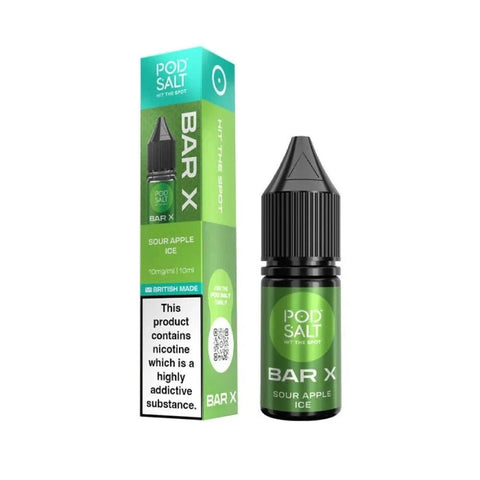 Pod Salt Bar X 10ml E-liquid Box of 10 - Vaperdeals
