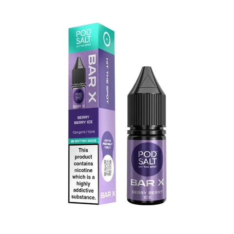 Pod Salt Bar X 10ml E-liquid Box of 10 - Vaperdeals