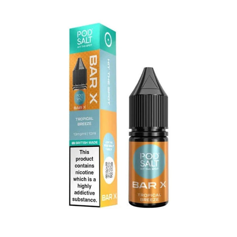 Pod Salt Bar X 10ml E-liquid Box of 10 - Vaperdeals
