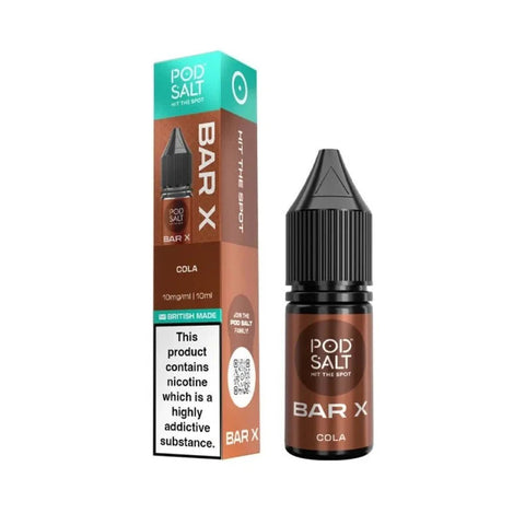 Pod Salt Bar X 10ml E-liquid Box of 10 - Vaperdeals