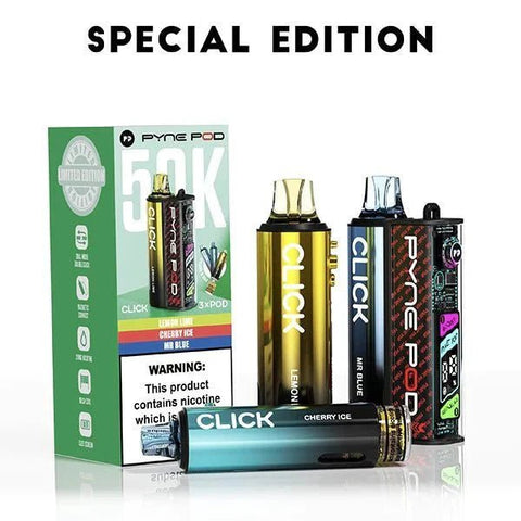 Pyne Pod Click 50k Prefilled Pod Vape Kit - Vaperdeals