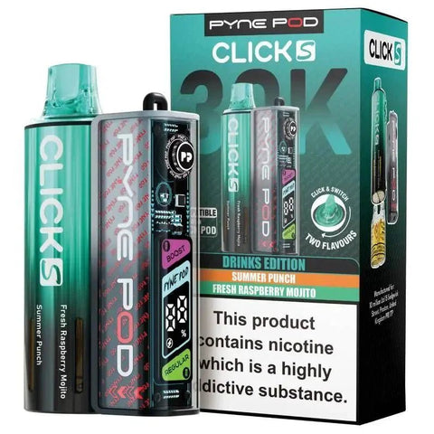 Pyne Pod Click S 30K Pod Vape Kit Pack of 5 - Vaperdeals