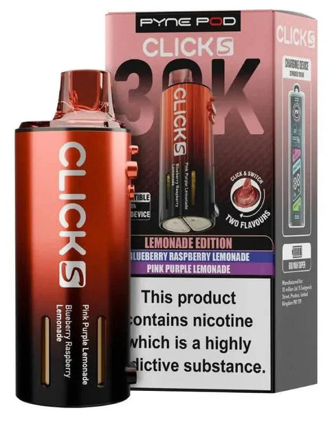Pyne Pod Click S 30K Replacement Pods Pack of 5 - Vaperdeals