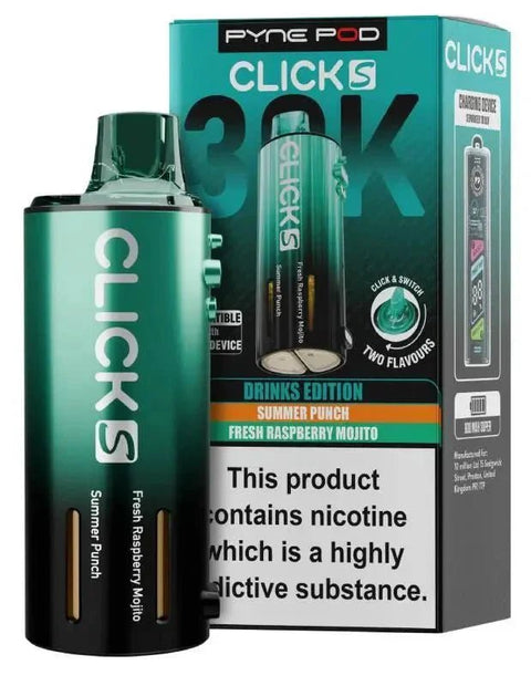 Pyne Pod Click S 30K Replacement Pods Pack of 5 - Vaperdeals