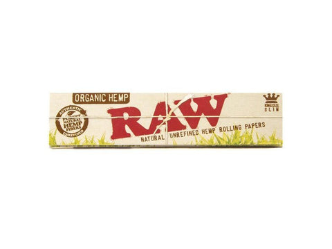 RAW Organic King Size Slim Rolling Papers - Vaperdeals