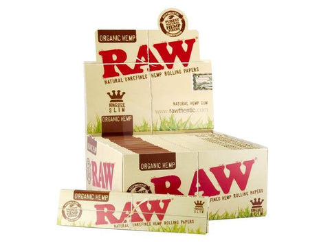 RAW Organic King Size Slim Rolling Papers - Vaperdeals