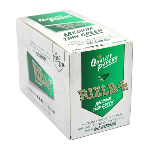 Rizla Medium Thin Green Papers 50 Booklets - Vaperdeals