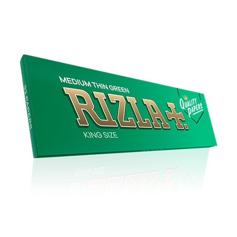 Rizla Thin Green King Size Slim Papers Pack of 50 - Vaperdeals