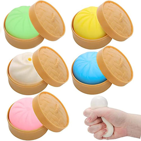 Squeezy Dumplings Toys | 6 Packs | Squishy Stress Balls - Vaperdeals