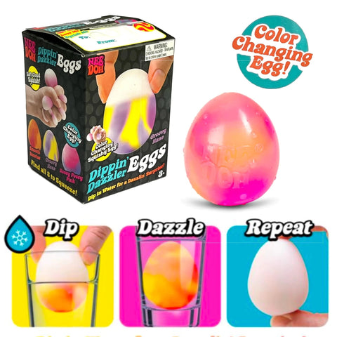 Squishy Dipping Egg Fidget Toy | Single - Vaperdeals
