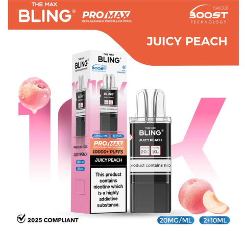 The Bling 10k Pro Max Replacement Pods (BOX OF 5) - Vaperdeals