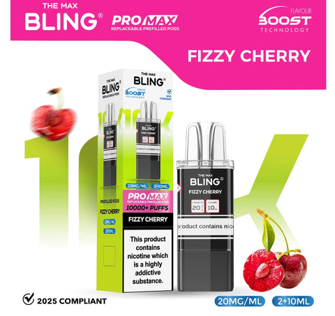 The Bling 10k Pro Max Replacement Pods (BOX OF 5) - Vaperdeals