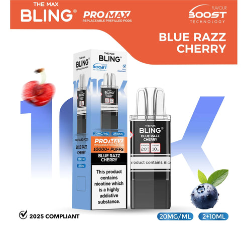 The Bling 10k Pro Max Replacement Pods (BOX OF 5) - Vaperdeals