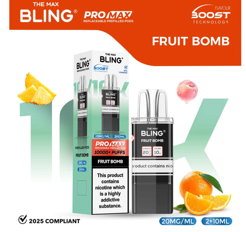 The Bling 10k Pro Max Replacement Pods (BOX OF 5) - Vaperdeals