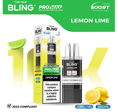 The Bling 10k Pro Max Replacement Pods (BOX OF 5) - Vaperdeals