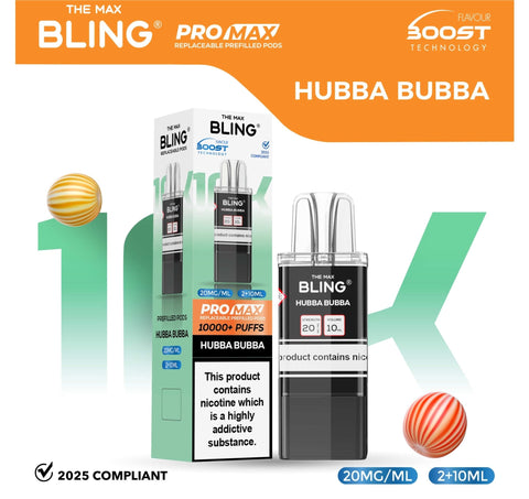The Bling 10k Pro Max Replacement Pods (BOX OF 5) - Vaperdeals