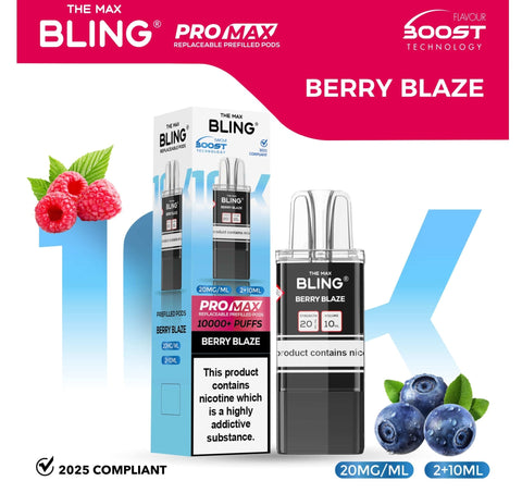 The Bling 10k Pro Max Replacement Pods (BOX OF 5) - Vaperdeals