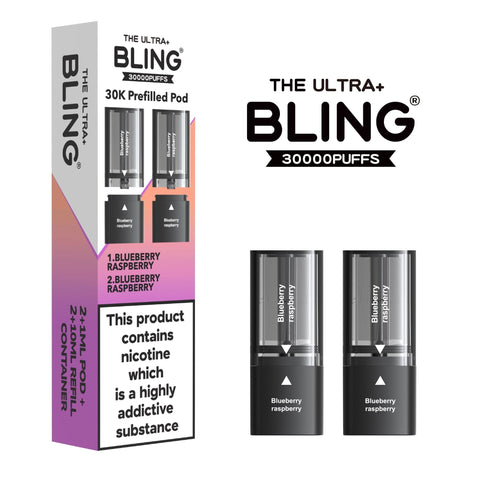 The Bling Ultra Plus 30k Replacement Pods Box of 5 - Vaperdeals
