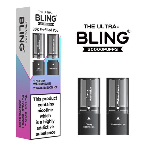 The Bling Ultra Plus 30k Replacement Pods Box of 5 - Vaperdeals