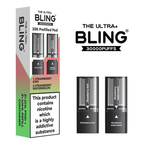 The Bling Ultra Plus 30k Replacement Pods Box of 5 - Vaperdeals