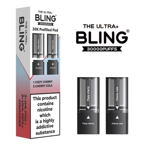 The Bling Ultra Plus 30k Replacement Pods Box of 5 - Vaperdeals