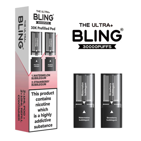 The Bling Ultra Plus 30k Replacement Pods Box of 5 - Vaperdeals