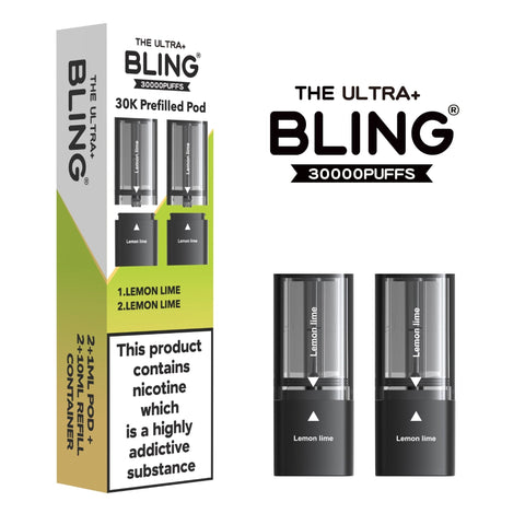 The Bling Ultra Plus 30k Replacement Pods Box of 5 - Vaperdeals