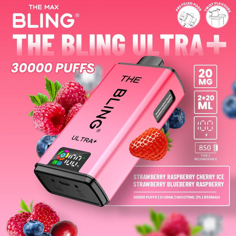 The Crystal Bling Ultra Plus 30k Prefilled Vape Kit Box of 5 - Vaperdeals