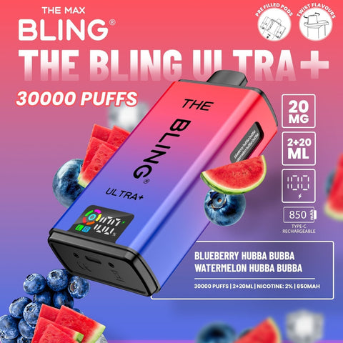 The Crystal Bling Ultra Plus 30k Prefilled Vape Kit Box of 5 - Vaperdeals
