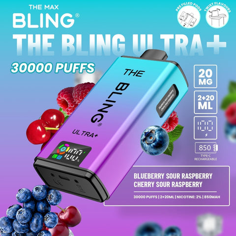 The Crystal Bling Ultra Plus 30k Prefilled Vape Kit Box of 5 - Vaperdeals